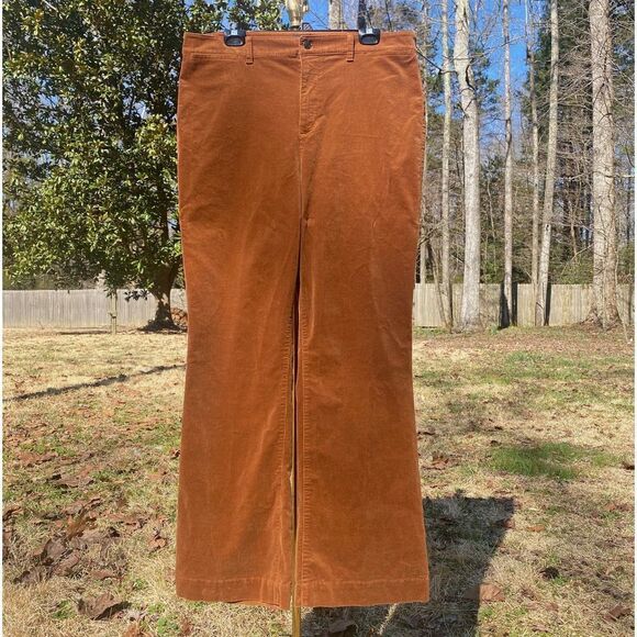 Talbots Brown Corduroy Demi Boot Cut Pants - Picture 2 of 8